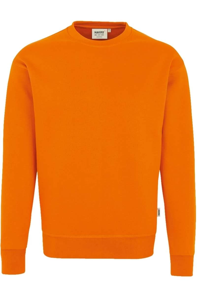 HAKRO 471 Comfort Fit Sweatshirt Rundhals Orange 1 HAKRO 471 Comfort Fit Sweatshirt Rundhals Orange