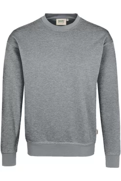 HAKRO 475 Comfort Fit Sweatshirt Rundhals Grau