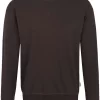 HAKRO 475 Comfort Fit Sweatshirt Rundhals Schokolade