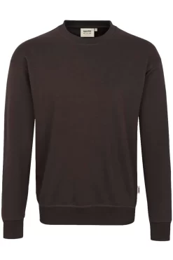 HAKRO 475 Comfort Fit Sweatshirt Rundhals Schokolade