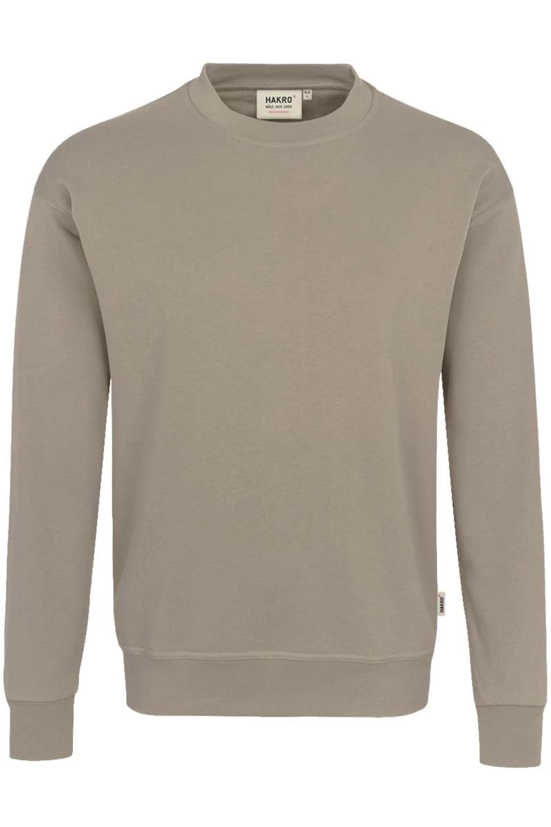 HAKRO 475 Comfort Fit Sweatshirt Rundhals Khaki 1 HAKRO 475 Comfort Fit Sweatshirt Rundhals Khaki