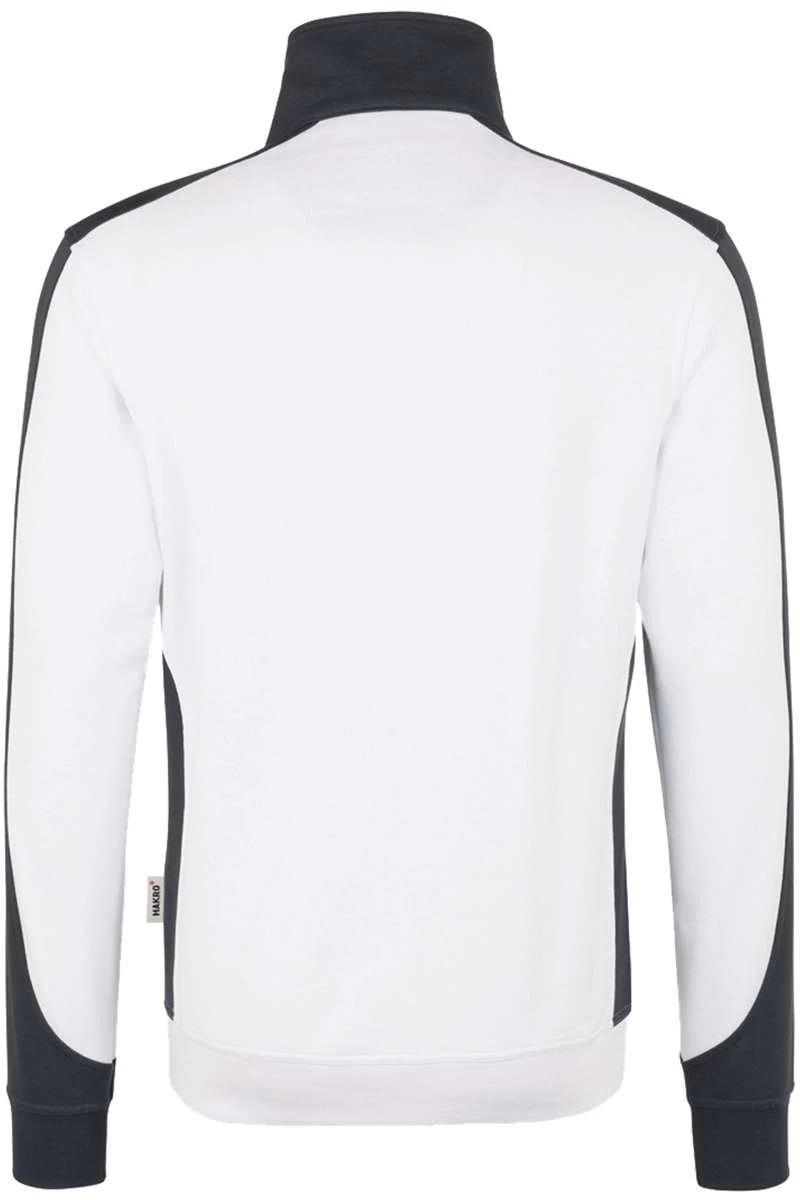 HAKRO 476 Comfort Fit TroyerZip Weiss/anthrazit 4 HAKRO 476 Comfort Fit TroyerZip Weiss/anthrazit – Bild 4