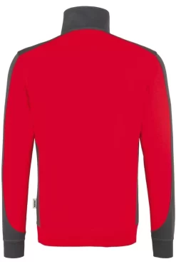 HAKRO 476 Comfort Fit TroyerZip Rot/anthrazit -Ho ho ho, Mode in Grün. 0476 002 3 800