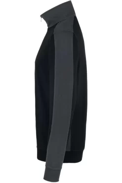 HAKRO 476 Comfort Fit TroyerZip Schwarz/anthrazit -Ho ho ho, Mode in Grün. 0476 005 2 800