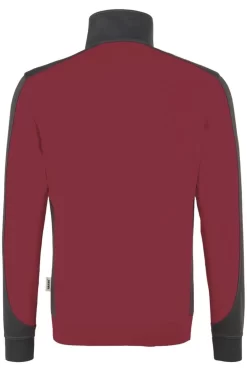 HAKRO 476 Comfort Fit TroyerZip Weinrot/anthrazit -Ho ho ho, Mode in Grün. 0476 017 3 800
