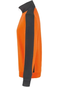 HAKRO 476 Comfort Fit TroyerZip Orange/anthrazit -Ho ho ho, Mode in Grün. 0476 027 2 800