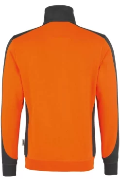 HAKRO 476 Comfort Fit TroyerZip Orange/anthrazit -Ho ho ho, Mode in Grün. 0476 027 3 800