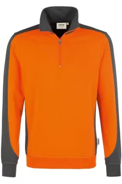 HAKRO 476 Comfort Fit TroyerZip Orange/anthrazit
