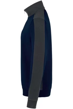 HAKRO 476 Comfort Fit TroyerZip Dunkelblau/anthrazit -Ho ho ho, Mode in Grün. 0476 034 2 800