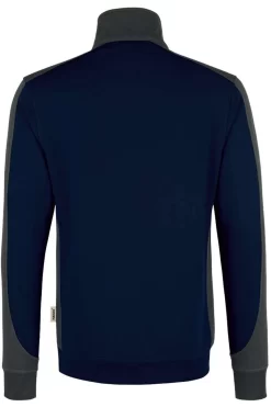 HAKRO 476 Comfort Fit TroyerZip Dunkelblau/anthrazit -Ho ho ho, Mode in Grün. 0476 034 3 800