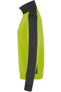 HAKRO 476 Comfort Fit TroyerZip Kiwi/anthrazit -Ho ho ho, Mode in Grün. 0476 040 2 800