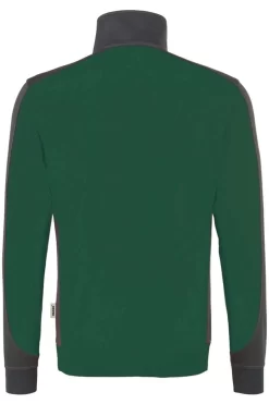 HAKRO 476 Comfort Fit TroyerZip Grün/anthrazit -Ho ho ho, Mode in Grün. 0476 072 3 800