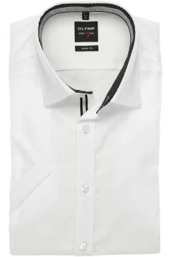 OLYMP Level Five Body Fit Hemd Weiss, Einfarbig