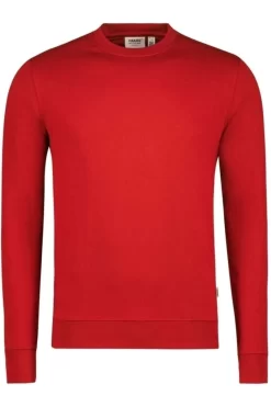 HAKRO Performance Comfort Fit Sweatshirt Rundhals Rot