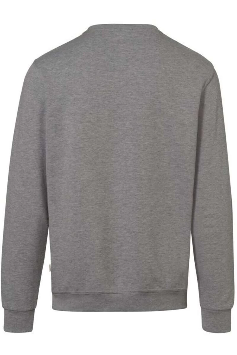 HAKRO Organic Regular Fit Sweatshirt Rundhals Grau 3 HAKRO Organic Regular Fit Sweatshirt Rundhals Grau – Bild 3