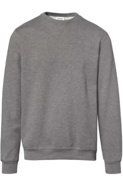 HAKRO Organic Regular Fit Sweatshirt Rundhals Grau