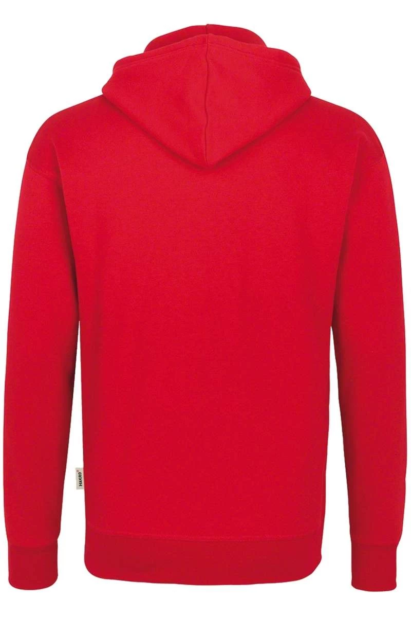 HAKRO 601 Kapuzen Sweatshirtrot 4 HAKRO 601 Kapuzen Sweatshirtrot – Bild 4