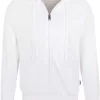 HAKRO Comfort Fit Sweatjacke Mit Kapuze Zip Weiss