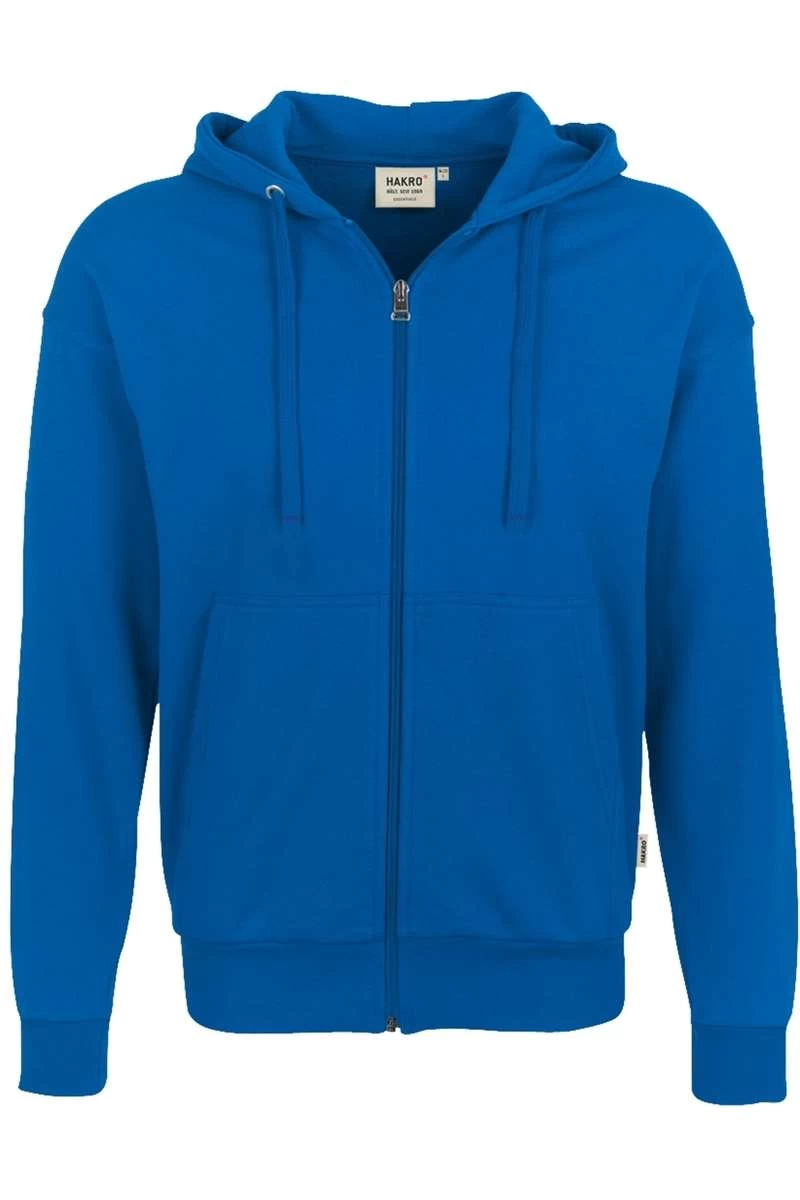 HAKRO Comfort Fit Sweatjacke Mit Kapuze Zip Royal 1 HAKRO Comfort Fit Sweatjacke Mit Kapuze Zip Royal