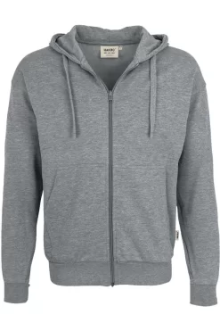 HAKRO Comfort Fit Sweatjacke Mit Kapuze Zip Grau