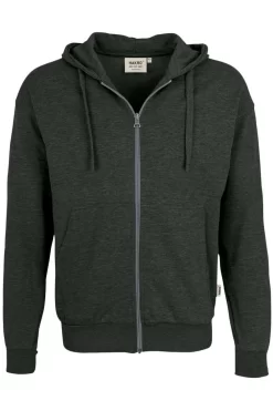 HAKRO Comfort Fit Sweatjacke Mit Kapuze Zip Anthrazit