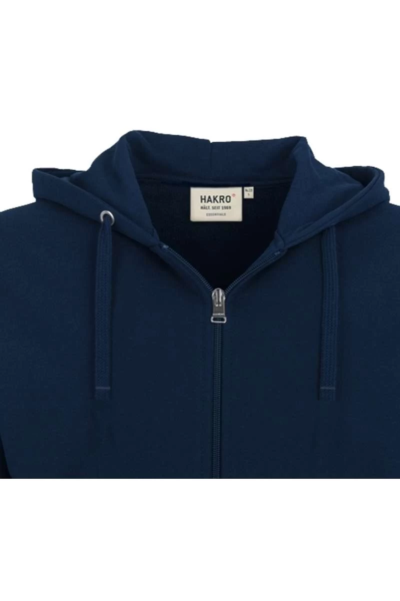 HAKRO Comfort Fit Sweatjacke Mit Kapuze Zip Nachtblau 2 HAKRO Comfort Fit Sweatjacke Mit Kapuze Zip Nachtblau – Bild 2