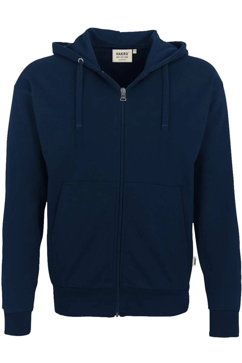 HAKRO Comfort Fit Sweatjacke Mit Kapuze Zip Nachtblau 1 HAKRO Comfort Fit Sweatjacke Mit Kapuze Zip Nachtblau