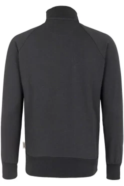 HAKRO 606 Comfort Fit Sweatjacke Zip Anthrazit -Ho ho ho, Mode in Grün. 0606 028 3 800
