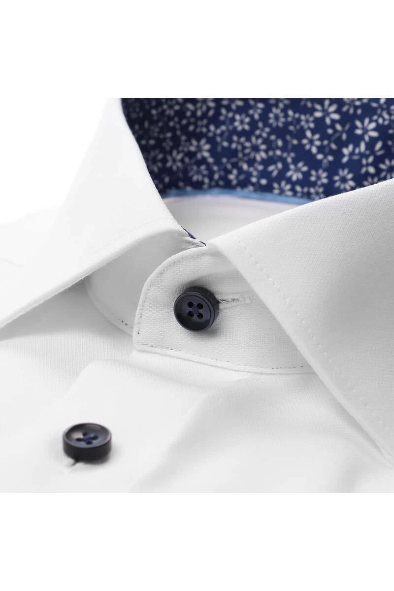 OLYMP Luxor Modern Fit Hemd Weiss, Faux-uni 2 OLYMP Luxor Modern Fit Hemd Weiss, Faux-uni – Bild 2