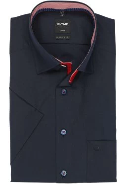 OLYMP Luxor Modern Fit Hemd Kobalt, Einfarbig