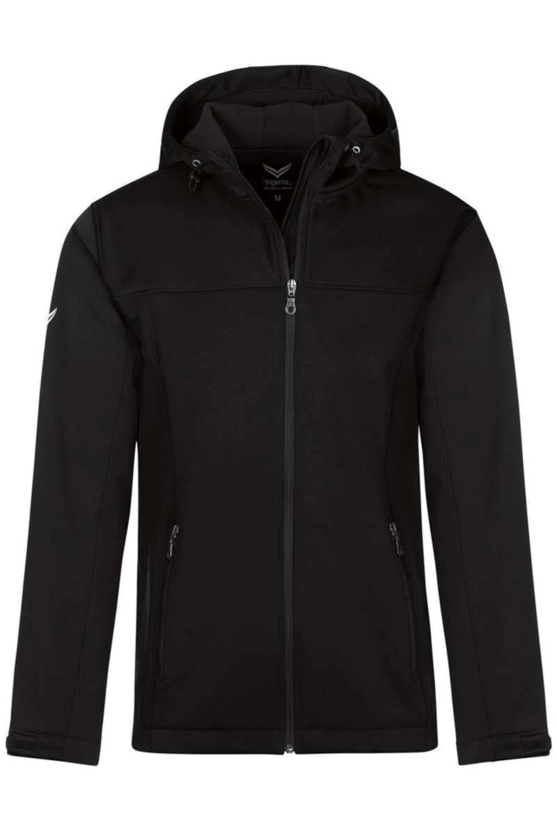 TRIGEMA Comfort Fit Herren Softshelljacke Zip Schwarz 1 TRIGEMA Comfort Fit Herren Softshelljacke Zip Schwarz
