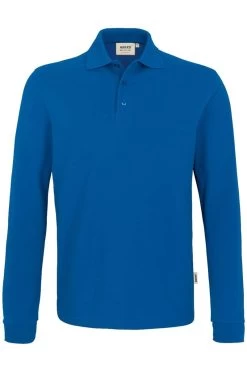 HAKRO 815 Comfort Fit Longsleeve Poloshirt Royal, Einfarbig