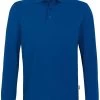 HAKRO 815  Comfort Fit Longsleeve Poloshirt Dunkelblau, Einfarbig