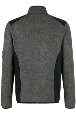HAKRO 836 Regular Fit Herren Fleecejacke Zip Anthrazit -Ho ho ho, Mode in Grün. 0836 328 3 800