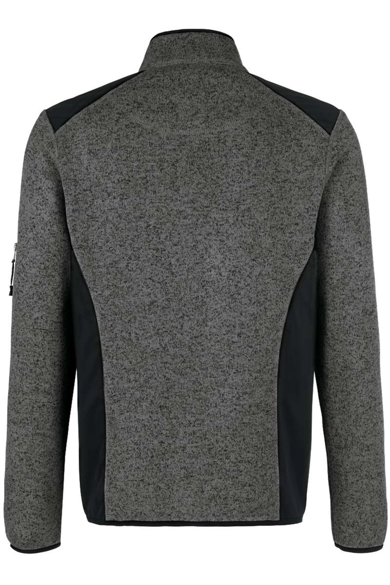 HAKRO 836 Regular Fit Herren Fleecejacke Zip Anthrazit 4 HAKRO 836 Regular Fit Herren Fleecejacke Zip Anthrazit – Bild 4