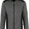 HAKRO 836 Regular Fit Herren Fleecejacke Zip Anthrazit
