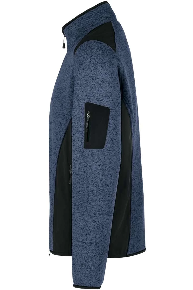 HAKRO 836 Regular Fit Herren Fleecejacke Zip Marine 3 HAKRO 836 Regular Fit Herren Fleecejacke Zip Marine – Bild 3