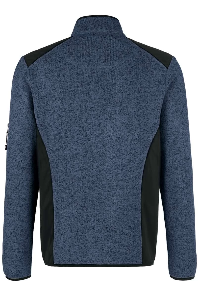 HAKRO 836 Regular Fit Herren Fleecejacke Zip Marine 4 HAKRO 836 Regular Fit Herren Fleecejacke Zip Marine – Bild 4