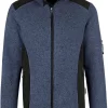 HAKRO 836 Regular Fit Herren Fleecejacke Zip Marine