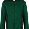 HAKRO 836 Regular Fit Herren Fleecejacke Zip Dunkelgrün