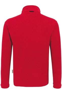 HAKRO 840 Regular Fit Herren Fleecejacke Zip Rot -Ho ho ho, Mode in Grün. 0840 002 3 800