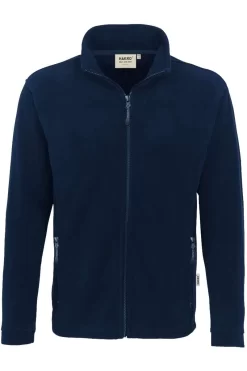 HAKRO 840 Regular Fit Herren Fleecejacke Zip Nachtblau