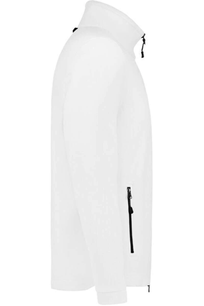 HAKRO Function Regular Fit Herren Fleecejacke Weiss 4 HAKRO Function Regular Fit Herren Fleecejacke Weiss – Bild 4