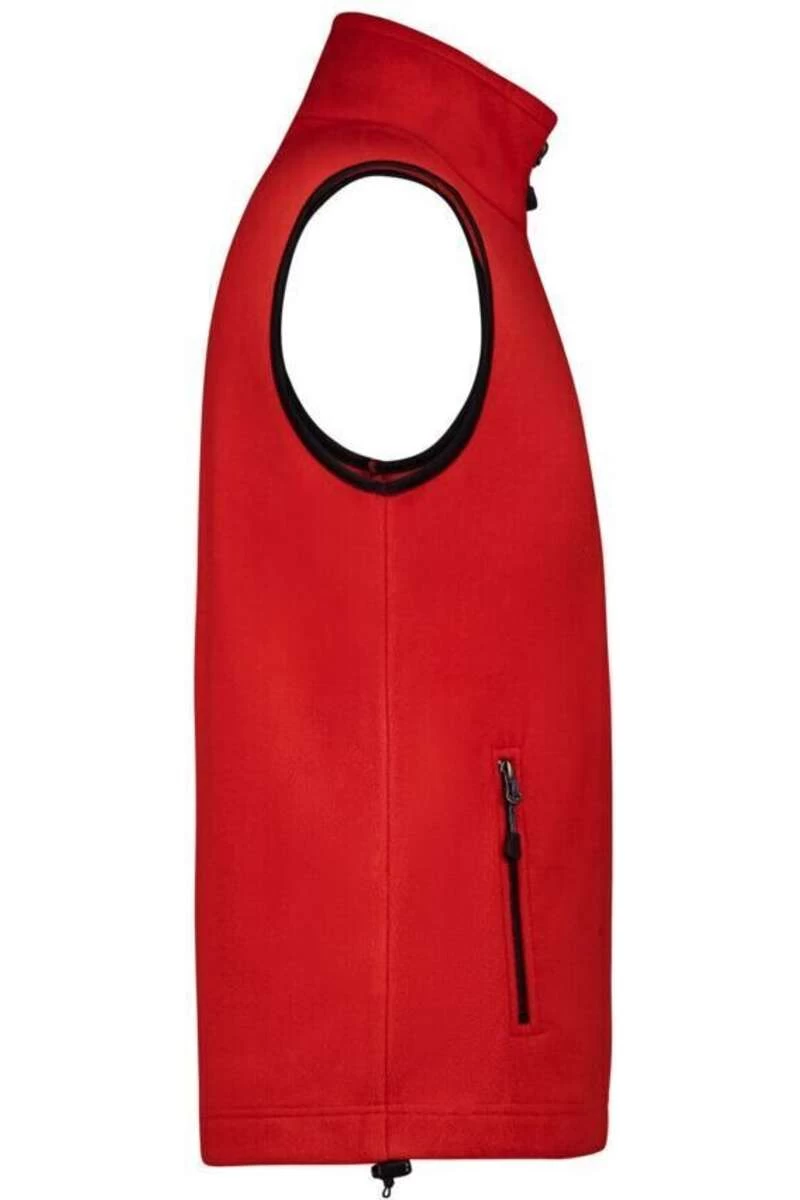 HAKRO Function Regular Fit Herren Fleeceweste Rot 4 HAKRO Function Regular Fit Herren Fleeceweste Rot – Bild 4