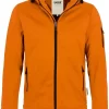 HAKRO 848 Regular Fit Herren Softshelljacke Zip Orange