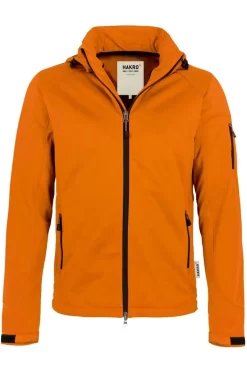 HAKRO 848 Regular Fit Herren Softshelljacke Zip Orange
