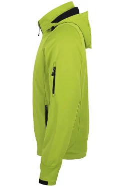 HAKRO 848 Regular Fit Herren Softshelljacke Zip Kiwi -Ho ho ho, Mode in Grün. 0848 040 2 800