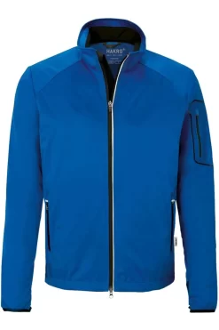 HAKRO 856 Regular Fit Herren Softshelljacke Zip Royal
