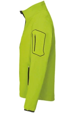 HAKRO 856 Regular Fit Herren Softshelljacke Zip Kiwi -Ho ho ho, Mode in Grün. 0856 040 2 800