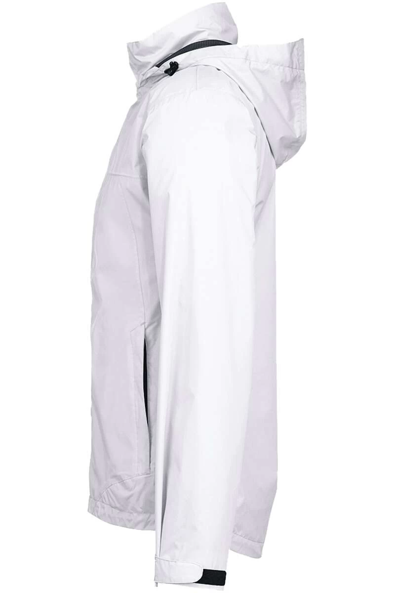 HAKRO 862 Regular Fit Regenjacke Kapuze Weiss 3 HAKRO 862 Regular Fit Regenjacke Kapuze Weiss – Bild 3